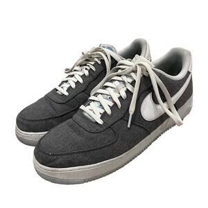 Nike Air Force 1 07 "Recycled Canvas" Iron‎ Grey-Barely Volt CN0866-002 Size 14